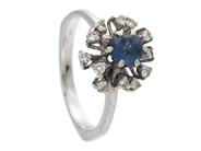 Jewellery, RING, 18K white gold, in auction: Lilla jewellery – Tuesday 4 November