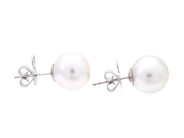 Jewellery - PEARL EARRINGS, 18K white gold - View 2