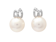 Jewellery - PEARL EARRINGS, 18K white gold - View 1