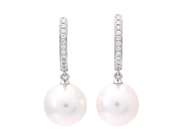Jewellery - PEARL EARRINGS, 18K white gold - View 1