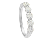 Jewellery - ETERNITY RING, 18K white gold - View 1