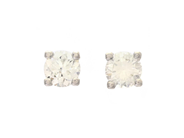 Jewellery - SOLITAIRE EARRINGS, 18K white gold - View 1