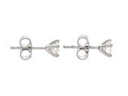 Jewellery - SOLITAIRE EARRINGS, 18K white gold - View 2