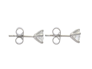 Jewellery - SOLITAIRE EARRINGS, 18K white gold - View 2