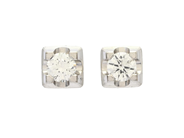 Jewellery - SOLITAIRE EARRINGS, 18K white gold - View 1