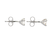 Jewellery - SOLITAIRE EARRINGS, 18K white gold - View 2