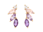 Jewellery - EARRINGS, 18K gold with amethysts 0,56 ctw - View 1