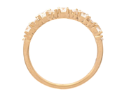 Jewellery - RING, 18K gold with 6 baguette cut diamonds 0,26 ctw - View 2