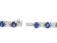 Jewellery - BRACELET, 18K white gold with 20 oval blue sapphires 8,88 ctw - View 4