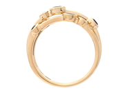 Jewellery - RING, 18K gold with 6 blue sapphires 0,86 ctw - View 2