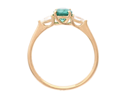 Jewellery - RING, 18K gold with oval emerald 0,60 ct - View 2