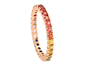Jewellery, FULL ETERNITY RING, 18K rose gold, in auction: Lilla jewellery – Tuesday 4 November