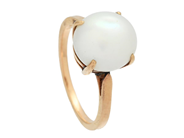Jewellery, PEARL RING, 14K gold, in auction: General – Tuesday 11 November