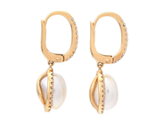 Jewellery - PEARL EARRINGS, 18K gold - View 2