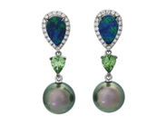 Jewellery - PEARL EARRINGS, 18K white gold - View 1