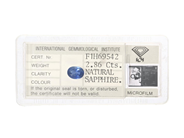 Gemstones - SAPPHIRE, oval-cut - View 1
