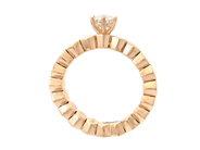 Jewellery - SOLITAIRE RING, 18K gold/steel - View 2