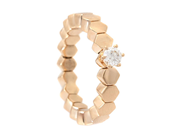 Jewellery - SOLITAIRE RING, 18K gold/steel - View 1