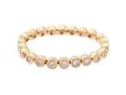 Jewellery - FULL ETERNITY RING, 18K gold - View 2