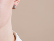 Jewellery - HOOP EARRINGS, 18K gold/white gold - View 3