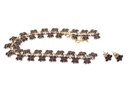 Jewellery, SET OF JEWELLERY, gilt silver garnets necklace, in auction: General – Tuesday 11 November