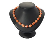 Jewellery - NECKLACE, orange aventurine - View 1