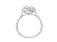 Jewellery - CLUSTER RING, 18K white gold - View 2