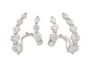 Jewellery - EARRINGS, 18K white gold - View 1