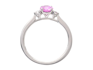 Jewellery - THREE STONE RING, 18K white gold - View 2