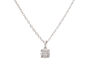 Jewellery - PENDANT/CHAIN, 18K white gold - View 1