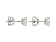 Jewellery - SOLITAIRE EARRINGS, 18K white gold - View 2