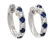 Jewellery - HOOP EARRINGS, 18K white gold - View 1