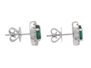 Jewellery - CLUSTER EARRINGS, 18K white gold - View 2