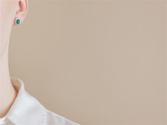 Jewellery - CLUSTER EARRINGS, 18K white gold - View 3