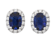 Jewellery - CLUSTER EARRINGS, 18K white gold - View 1