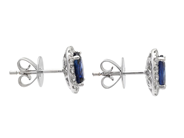 Jewellery - CLUSTER EARRINGS, 18K white gold - View 2