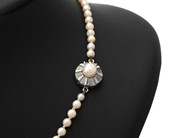 Jewellery - PEARL NECKLACE, cultured salt water pearls approx. 3,6-7,0 mm - View 2