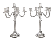 Silverware, A DRAGSTED, candelabras, in auction: Important jewellery – Saturday 29 November