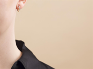 Jewellery - HOOP EARRINGS, 18K gold/white gold - View 2