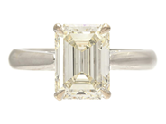 Jewellery - SOLITAIRE RING, 14K white gold - View 2