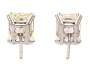 Jewellery - SOLITAIRE EARRINGS, 14K white gold - View 3