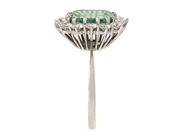 Jewellery - CLUSTER RING, 18K white gold - View 4