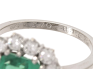 Jewellery - CLUSTER RING, 18K white gold - View 5