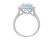 Jewellery - CLUSTER RING, 18K white gold - View 2