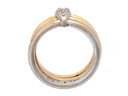 Jewellery - OLE LYNGGAARD, ring,18K three-coloured gold - View 2