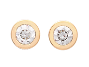 Jewellery - SOLITAIRE EARRINGS, 18K gold - View 1
