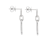 Jewellery - EARRINGS, 18K white gold - View 2