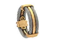 Jewellery, RING, steel and 18K gold, in auction: Lilla jewellery – Tuesday 18 November
