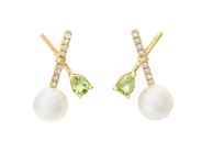 Jewellery - PEARL EARRINGS, 18K gold with cultured freshwater pearls approx. 6 mm - View 1