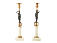 Curio, CANDLESTICKS, one pair, in auction: Decorative – Saturday 10 January 2026